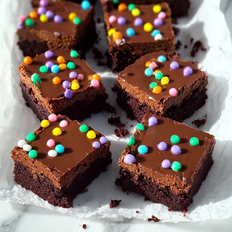 Decadent Cosmic Brownies: Fudgy Chocolate Treat with Rainbow Sprinkles Recipe