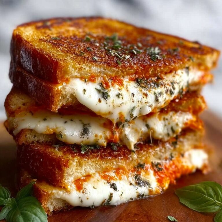 Garlic Parmesan Pizza Grilled Cheese Recipe