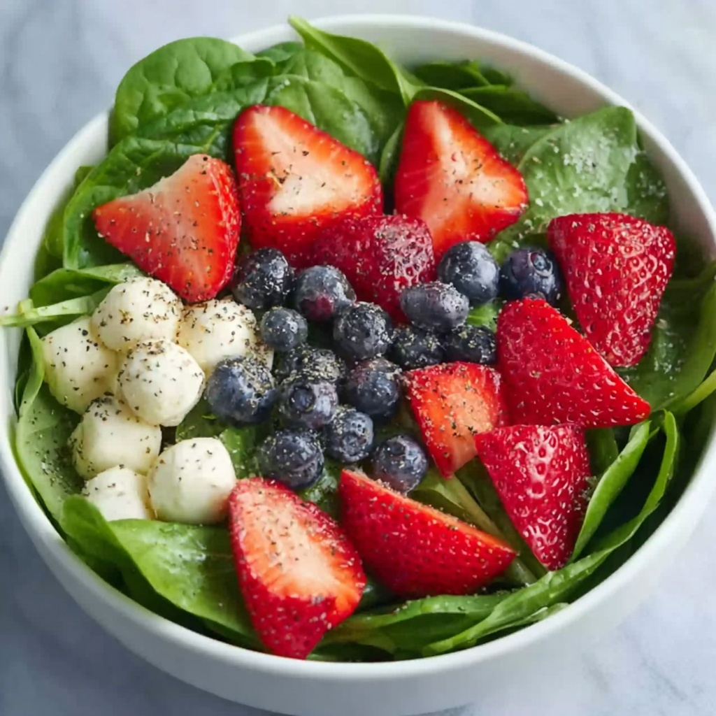 Strawberry and Spinach Salad with Poppy Seed Dressing Recipe - Recipe Image