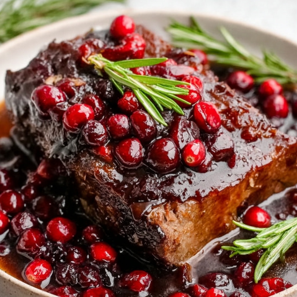 Cranberry Balsamic Roast Beef Recipe - Recipe Image
