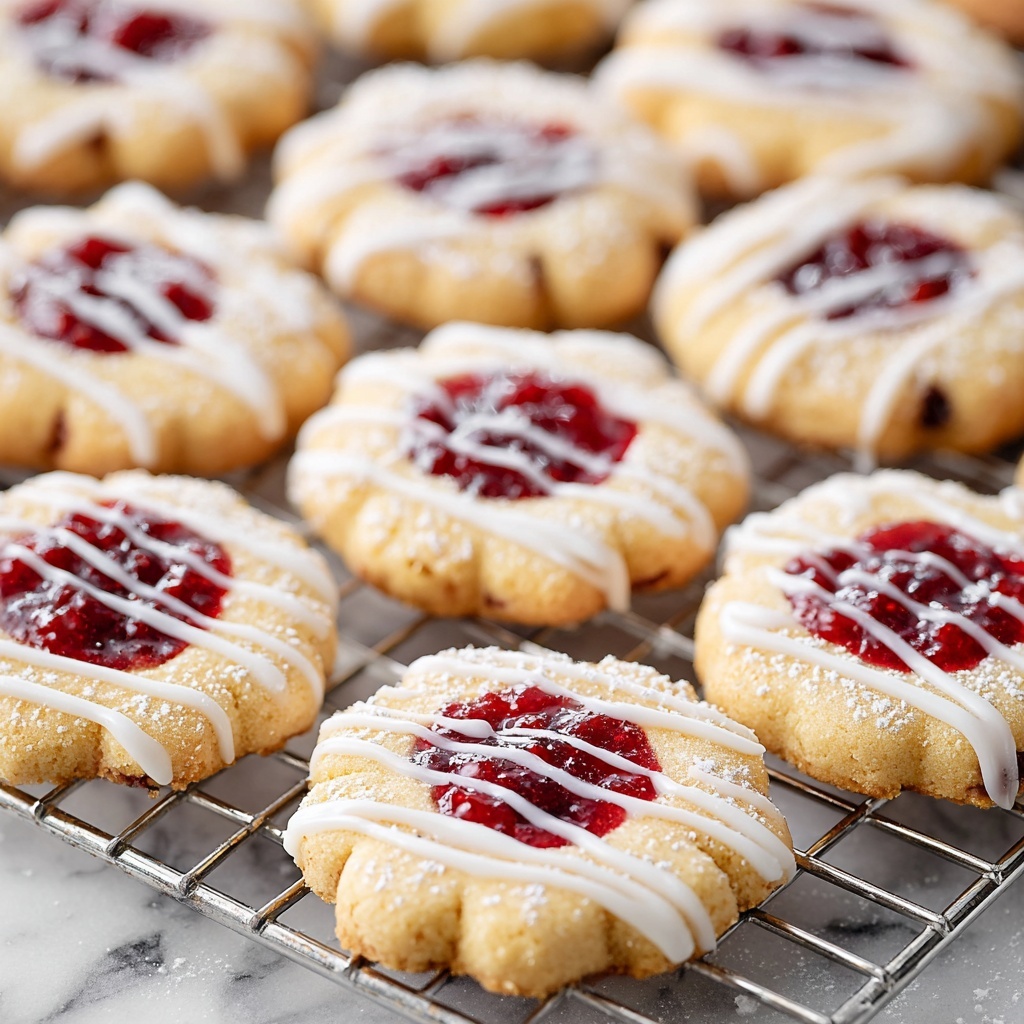 Raspberry Almond Shortbread Cookies Recipe - Recipe Image