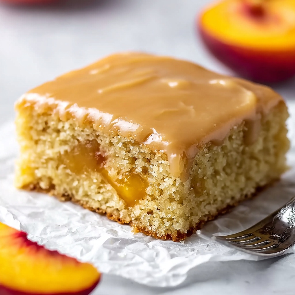 Brown Sugar Peach Cake Recipe - Recipe Image