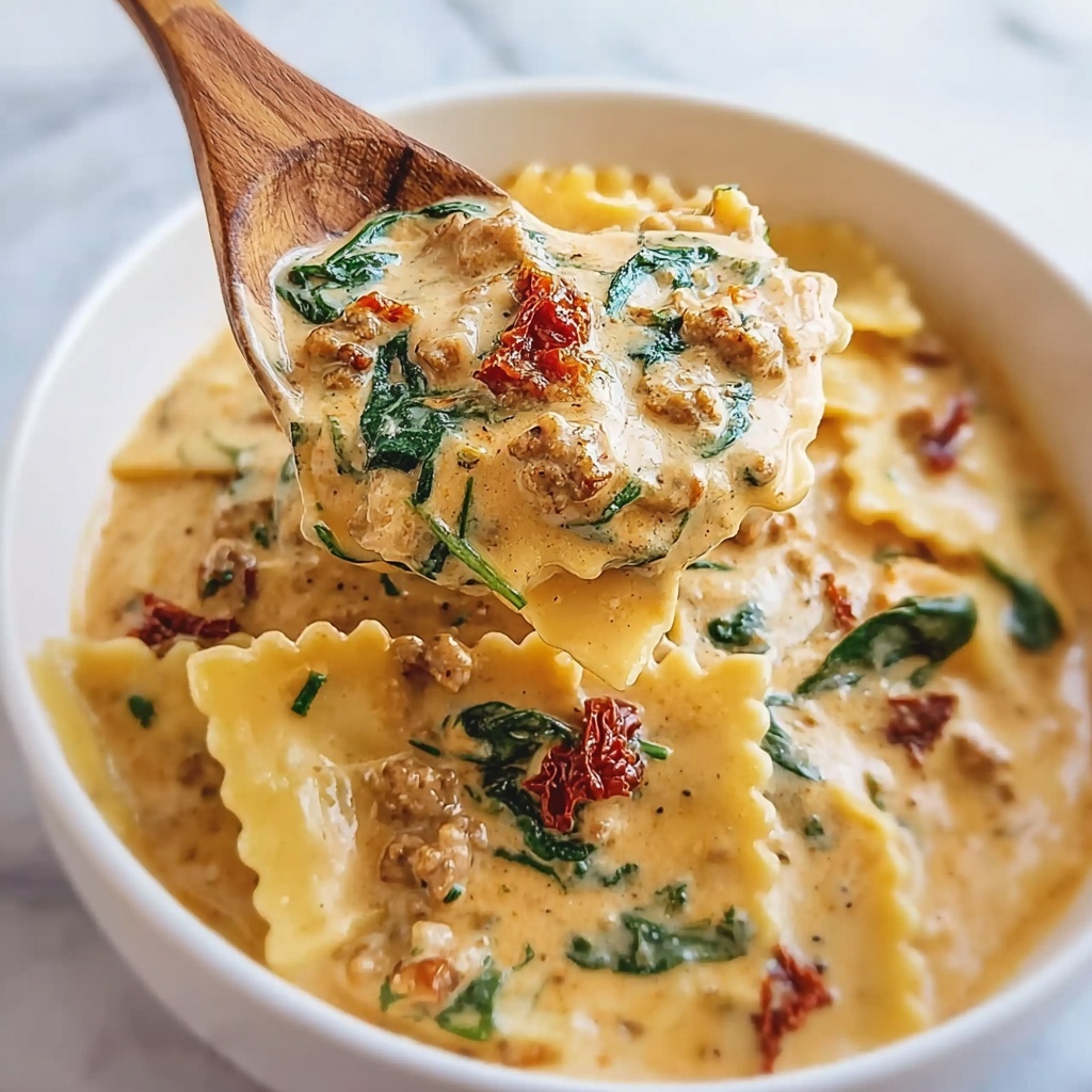 Slow Cooker White Lasagna Soup Recipe - Recipe Image