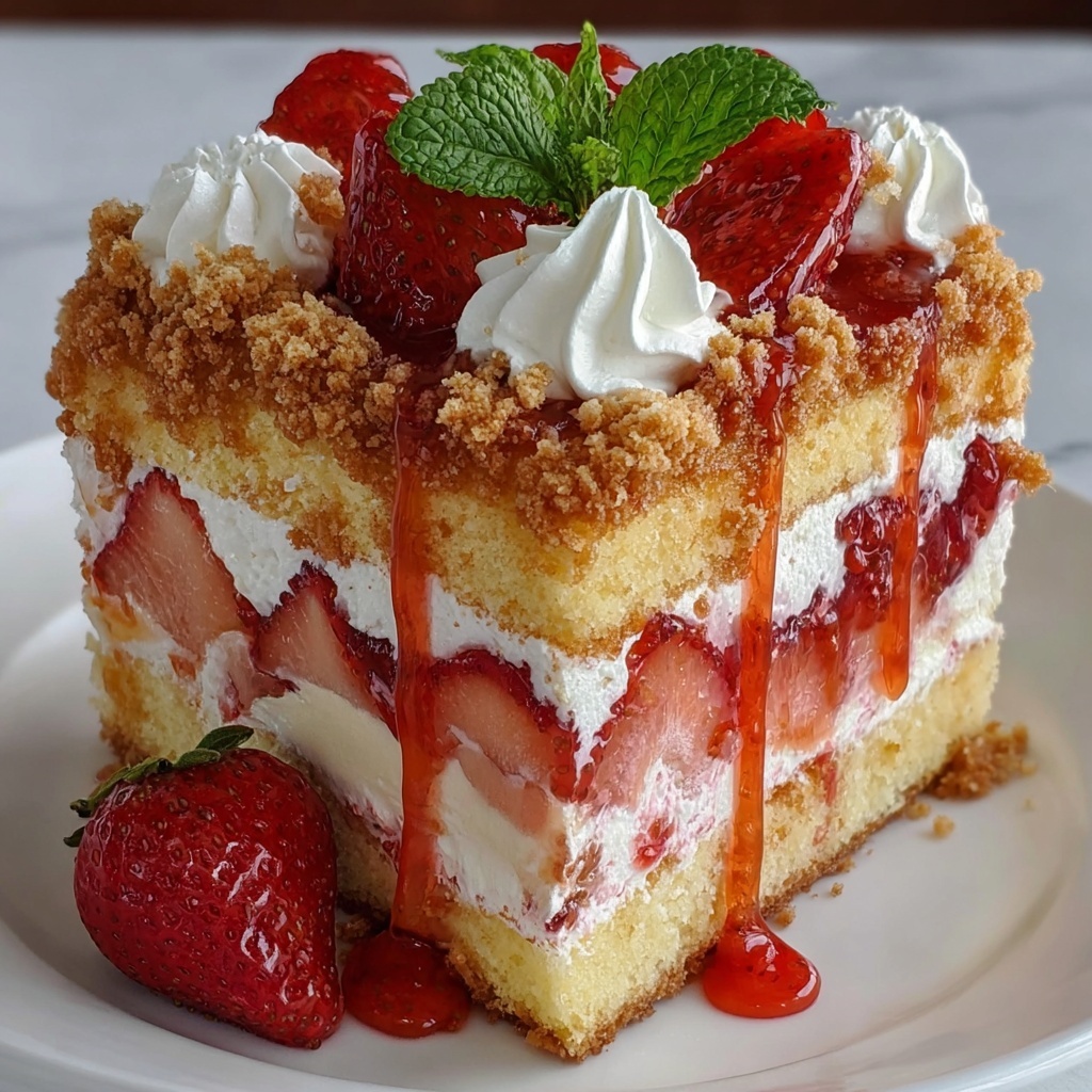 Strawberry Shortcake Cheesecake: The Ultimate Dessert Recipe - Recipe Image