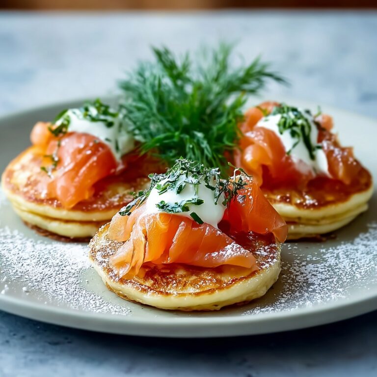 Blinis with Smoked Salmon and Dill Recipe