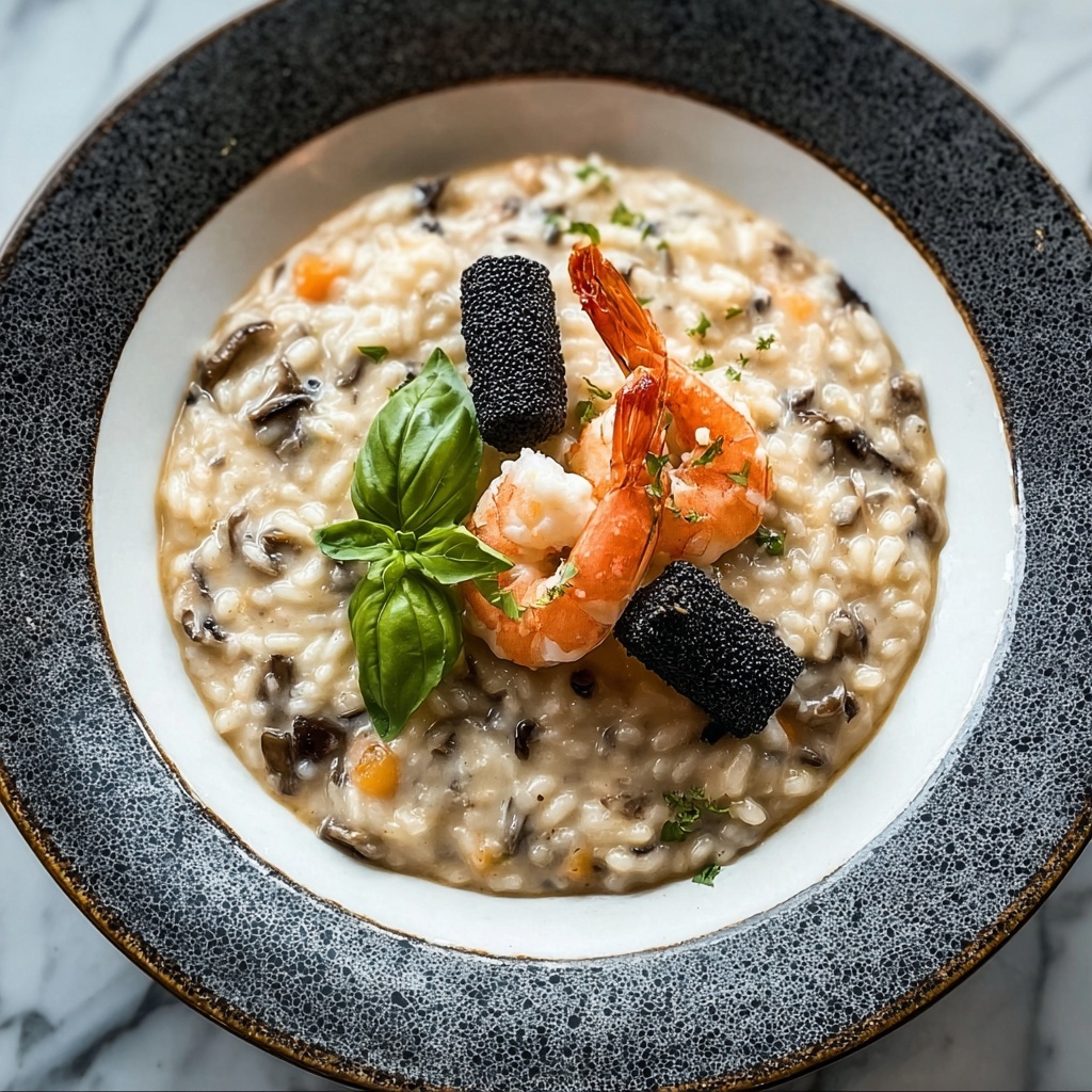 Morel Mushroom and Prawn Risotto Recipe - Recipe Image