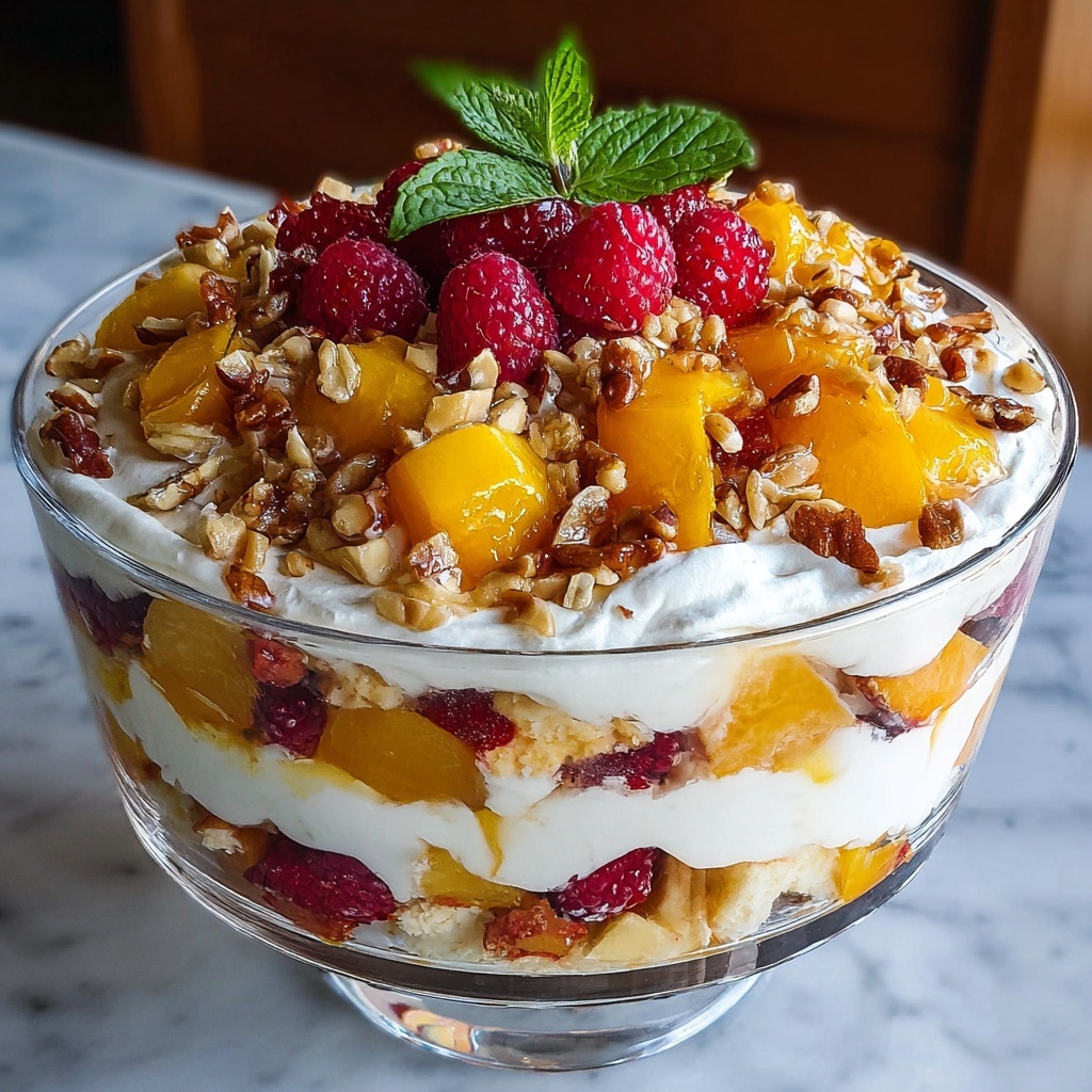 Peach Cobbler Cheesecake Salad Recipe - Recipe Image