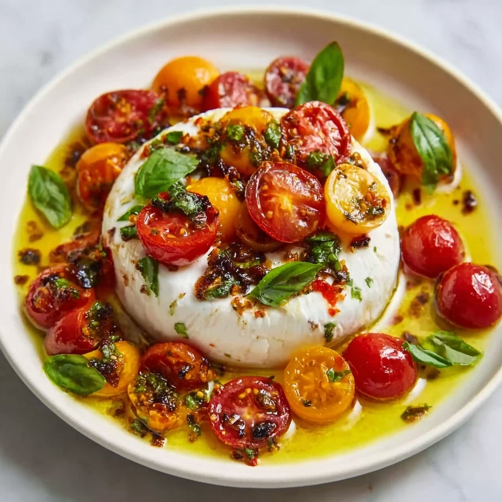 Burrata & Oven Roasted Tomato Salad Recipe - Recipe Image