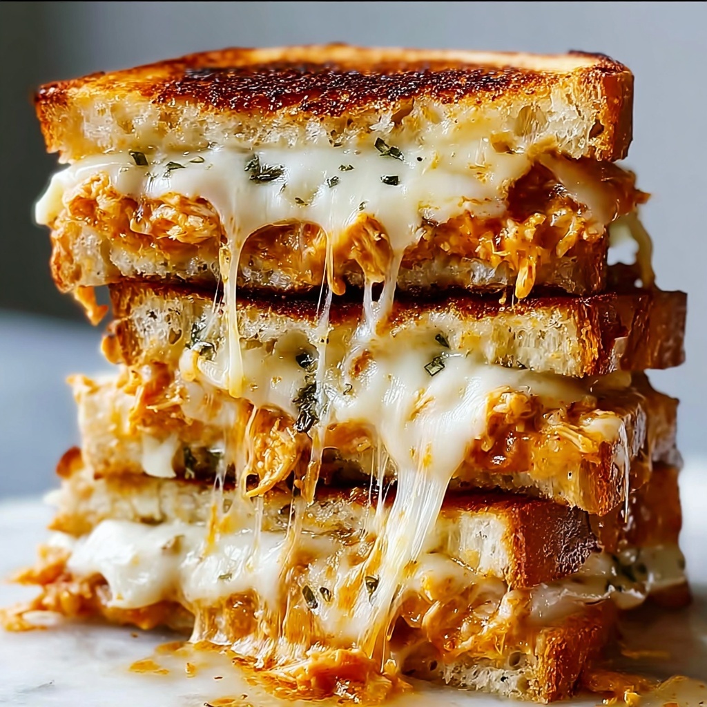 Irresistible Chicken Parmesan Grilled Cheese Sandwich Recipe - Recipe Image
