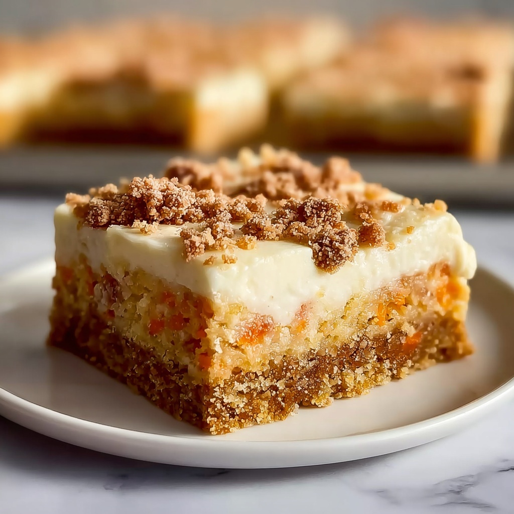 Cream Cheese Carrot Cake Bars Recipe - Recipe Image