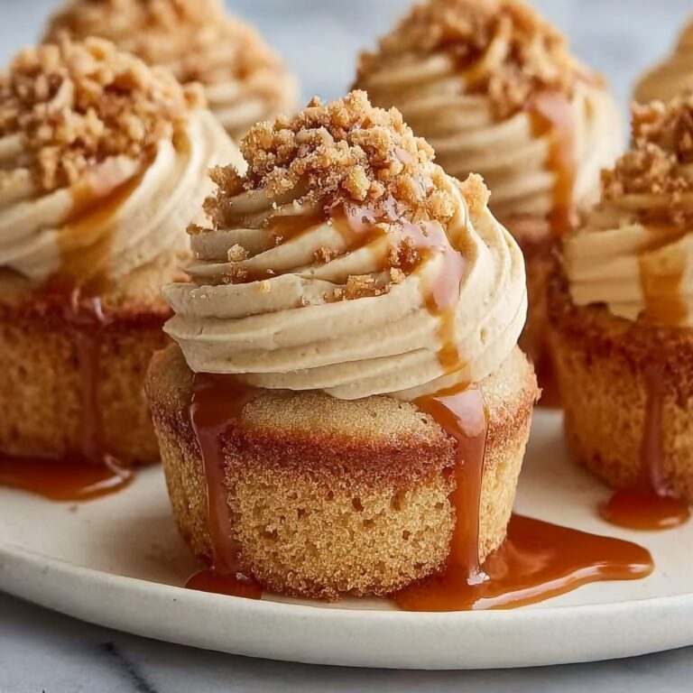 Churro Caramel Crunch Cupcakes Recipe