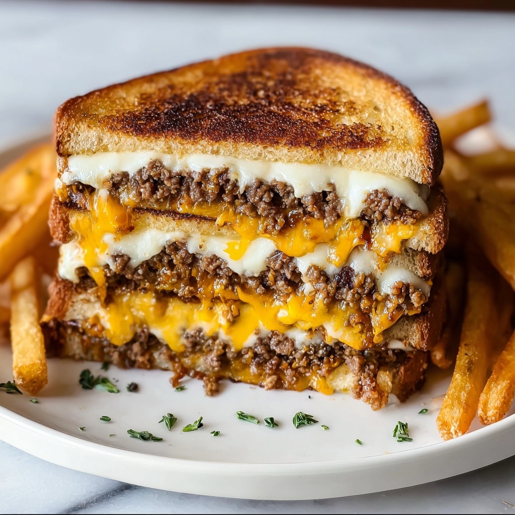 Irresistible Best Patty Melt Ever with Cheesy Goodness Recipe - Recipe Image