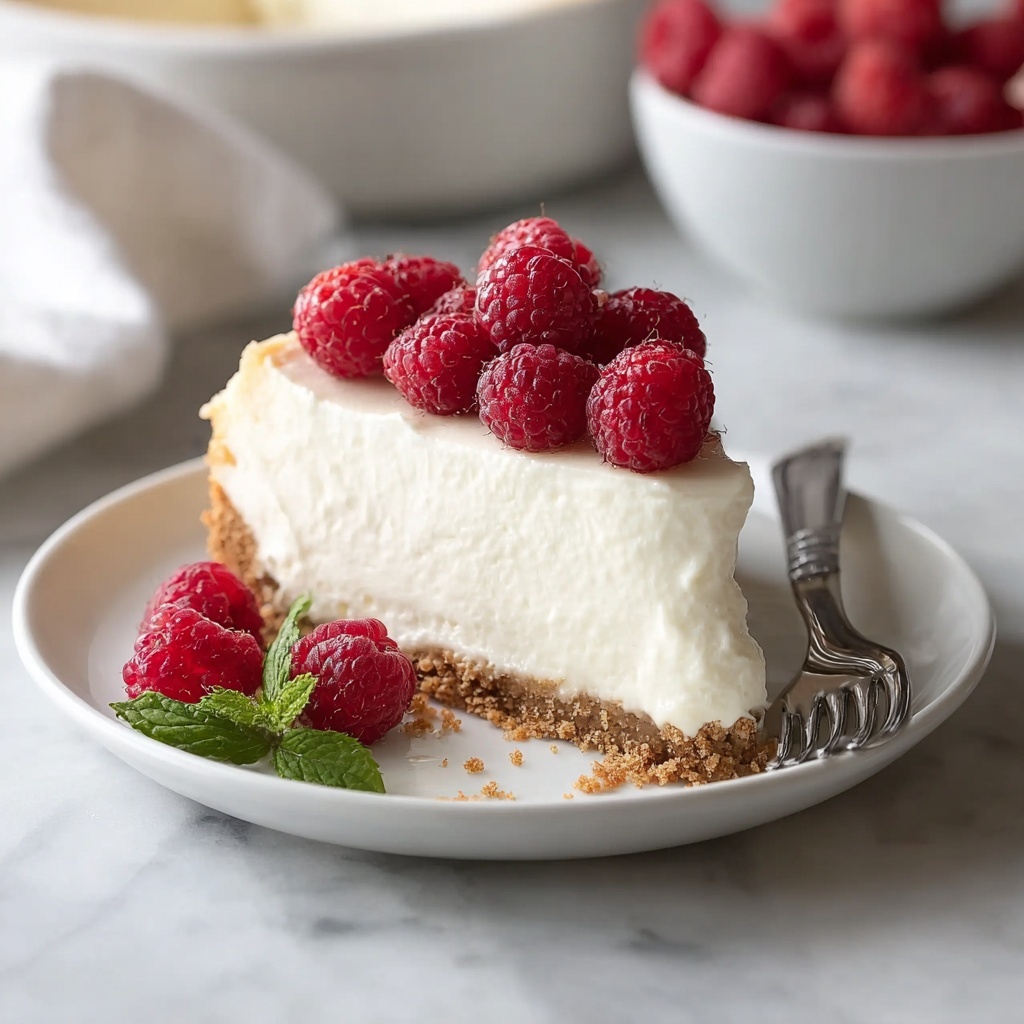 No-Bake Greek Yogurt Jello Cheesecake Recipe - Recipe Image
