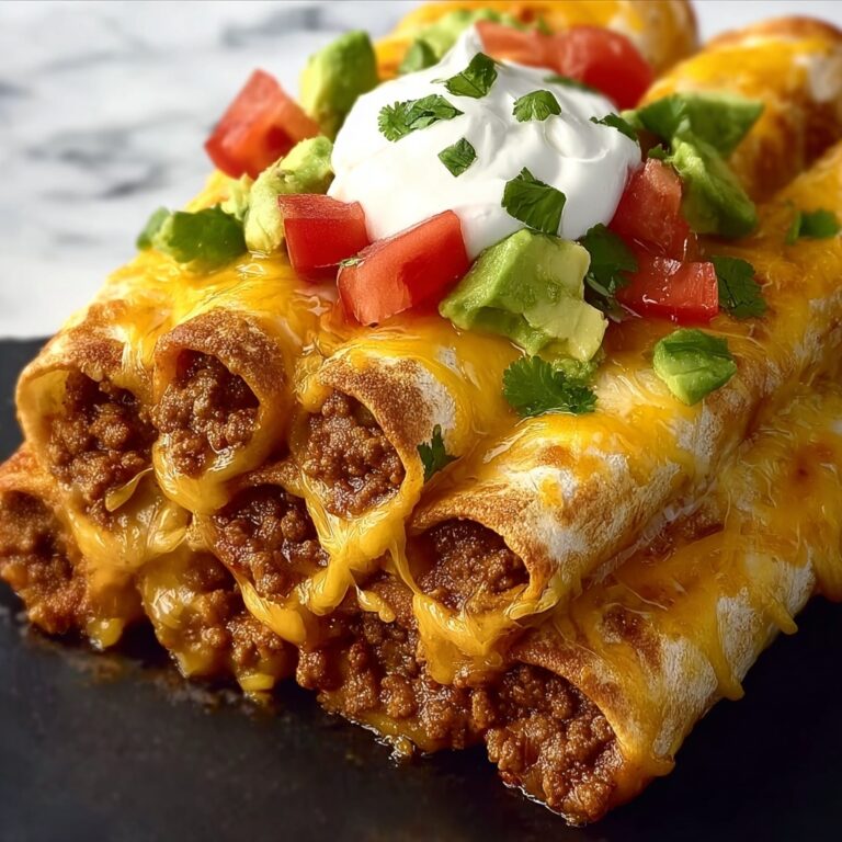 Beef Taquito Enchilada Casserole Recipe
