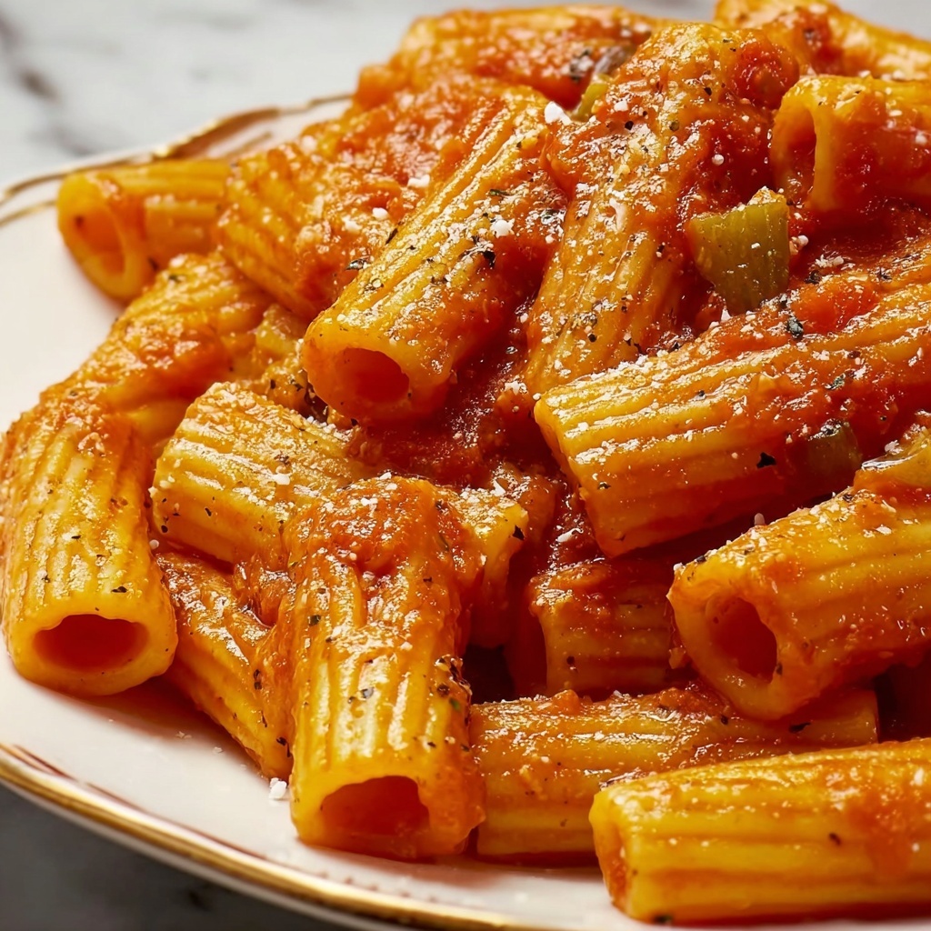 Delicious Spicy Rigatoni Pasta Recipe - Recipe Image