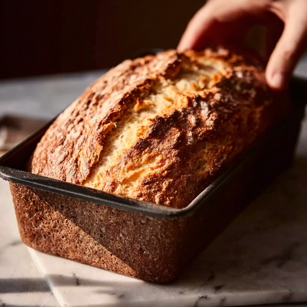 Easy Homemade One Bowl Chocolate Chip Banana Bread Recipe - Recipe Image