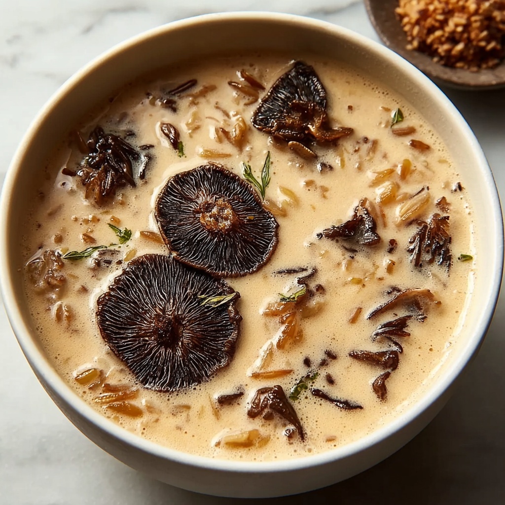 Wild Rice and Morel Mushroom Soup Recipe - Recipe Image