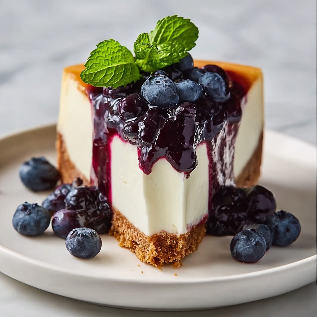 No-Bake Blueberry Cheesecake Recipe - Recipe Image