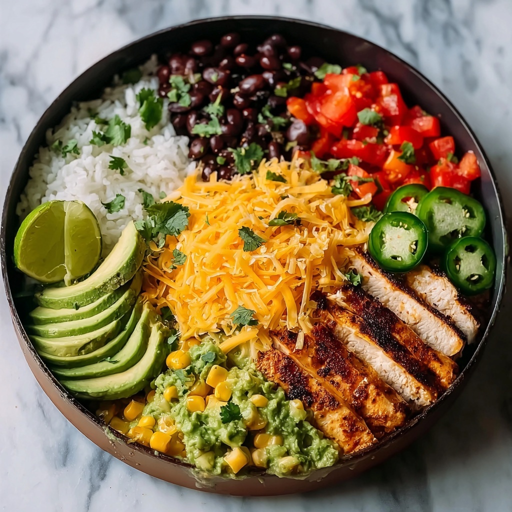 One Pan Chicken Burrito Bowl Recipe - Recipe Image