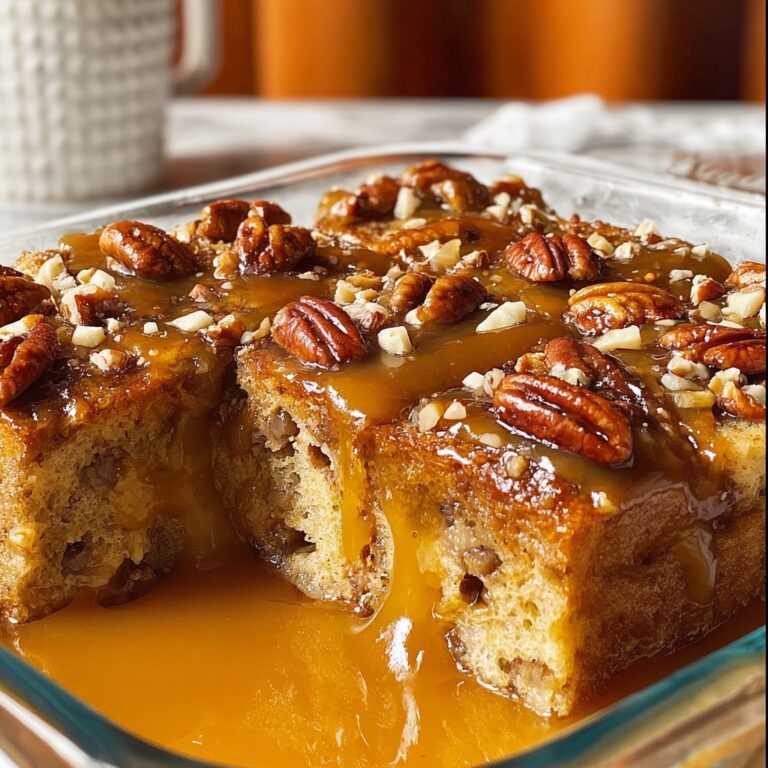 Pumpkin Praline Bread Pudding Recipe