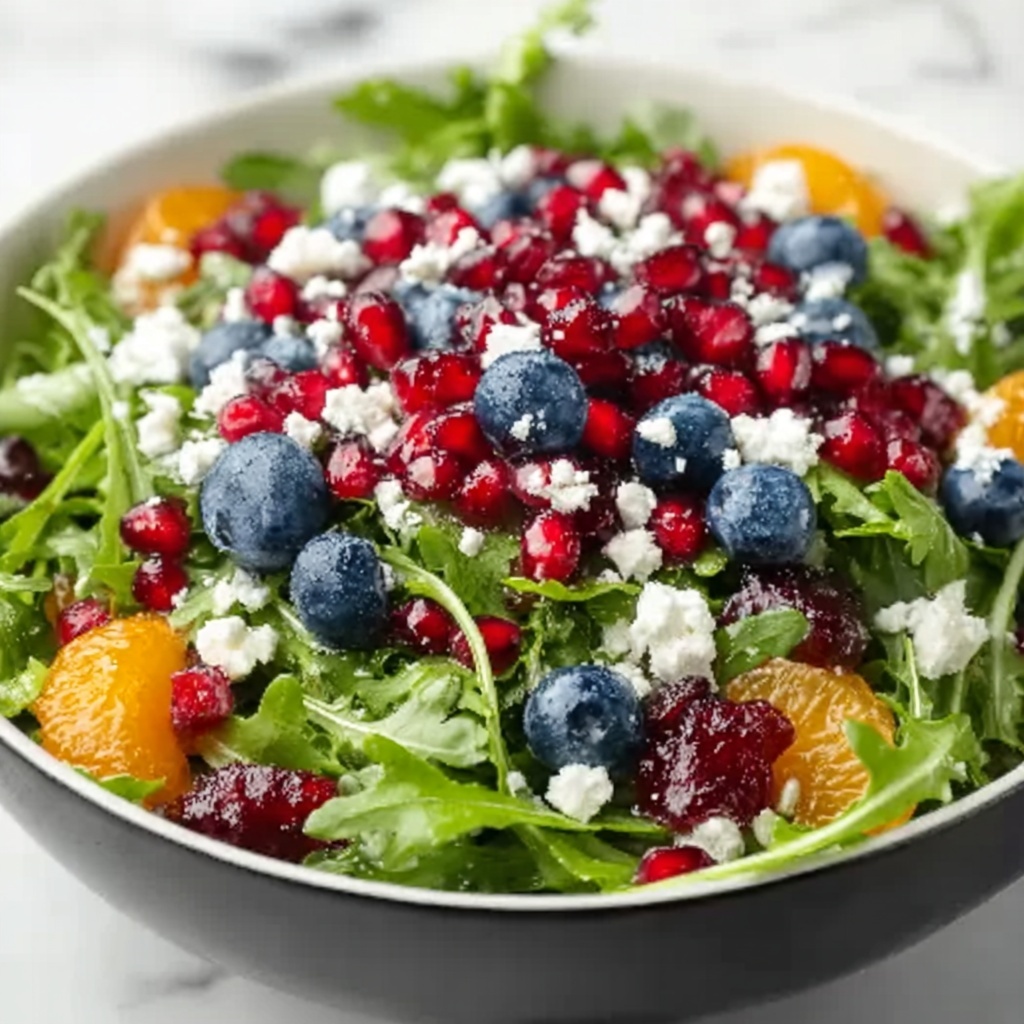 Cranberry Blueberry Salad with Blueberry Balsamic Dressing Recipe - Recipe Image