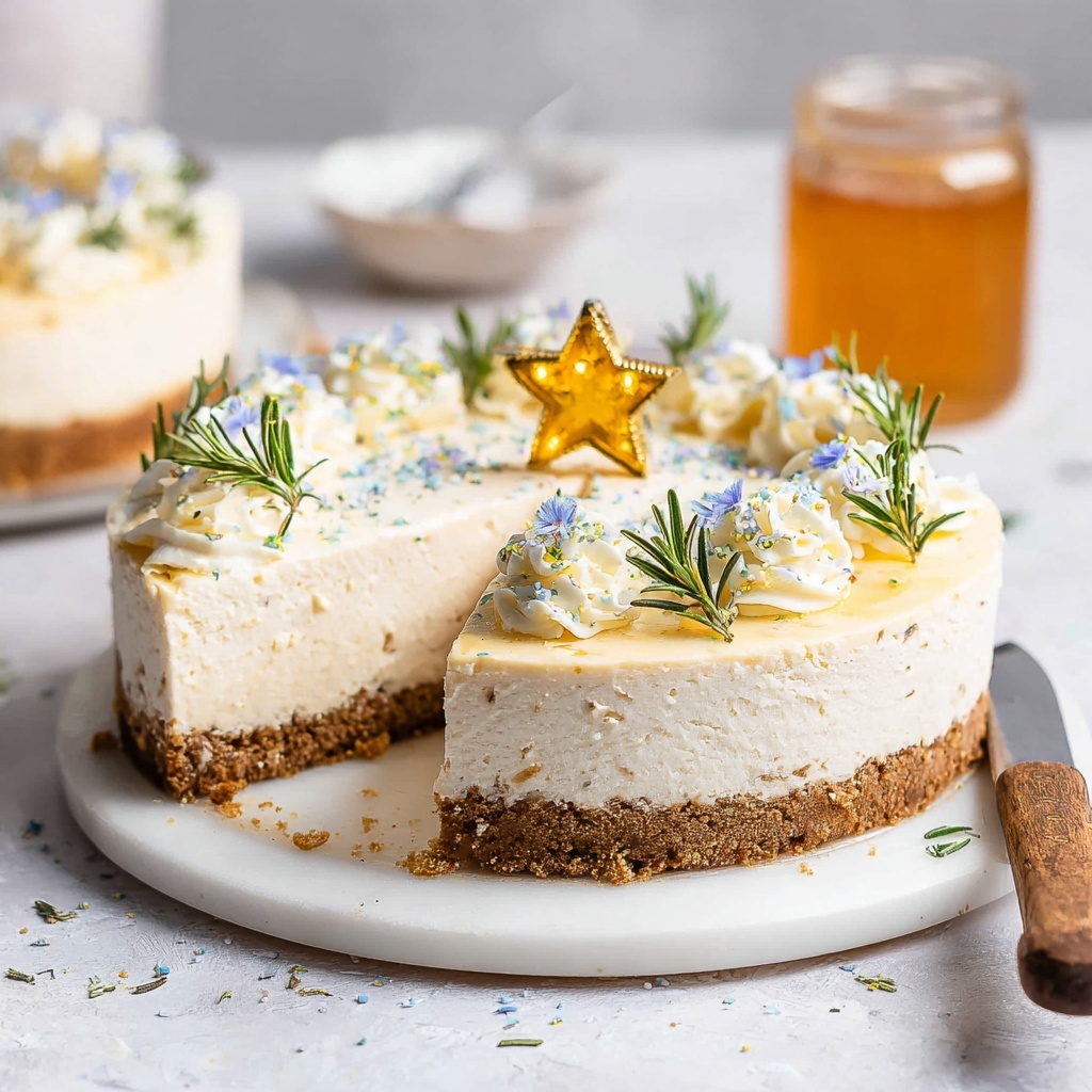 Vegan Eggnog Cheesecake Recipe - Recipe Image