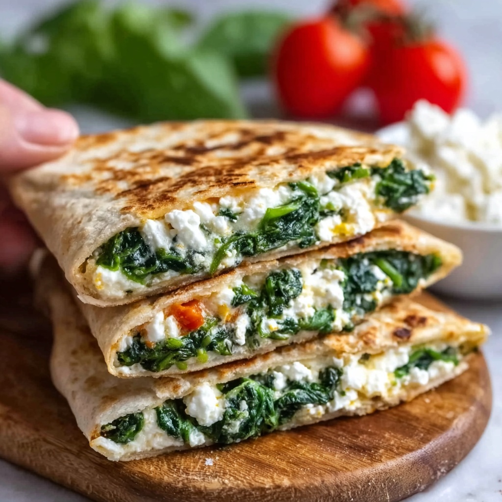 Spinach and Feta Quesadillas Recipe - Recipe Image