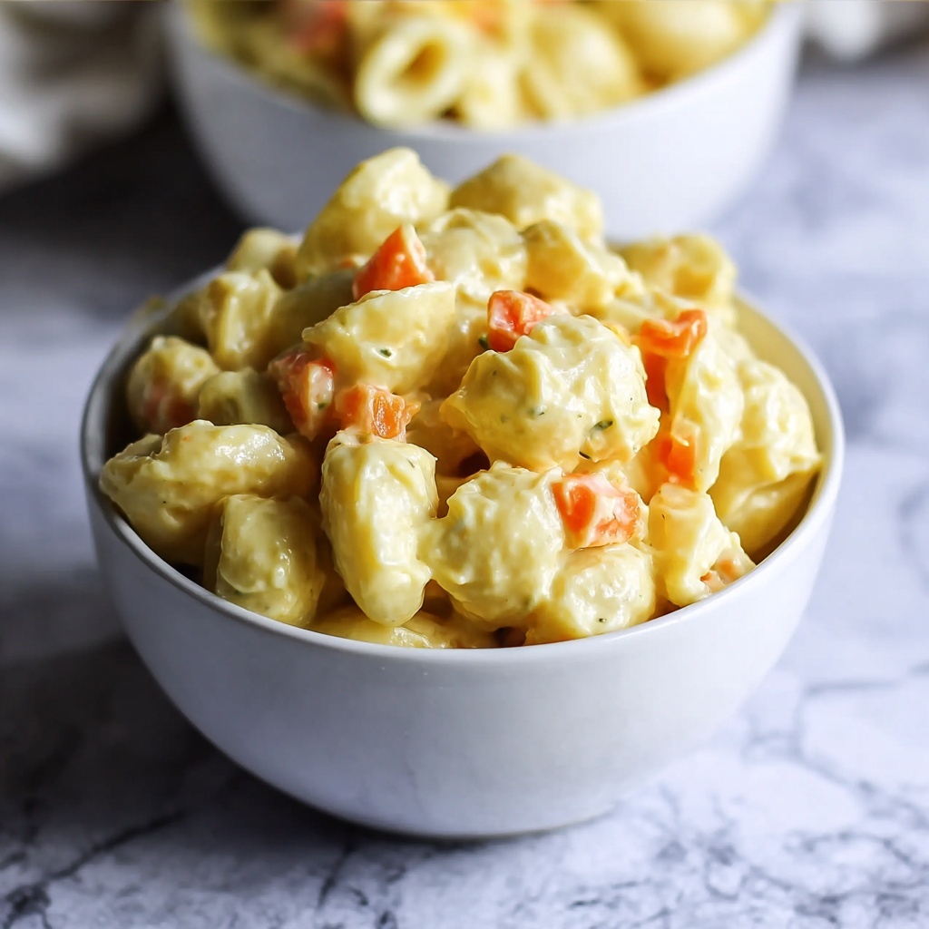 Savory Potato Mac Salad: A Hawaiian Twist Recipe - Recipe Image