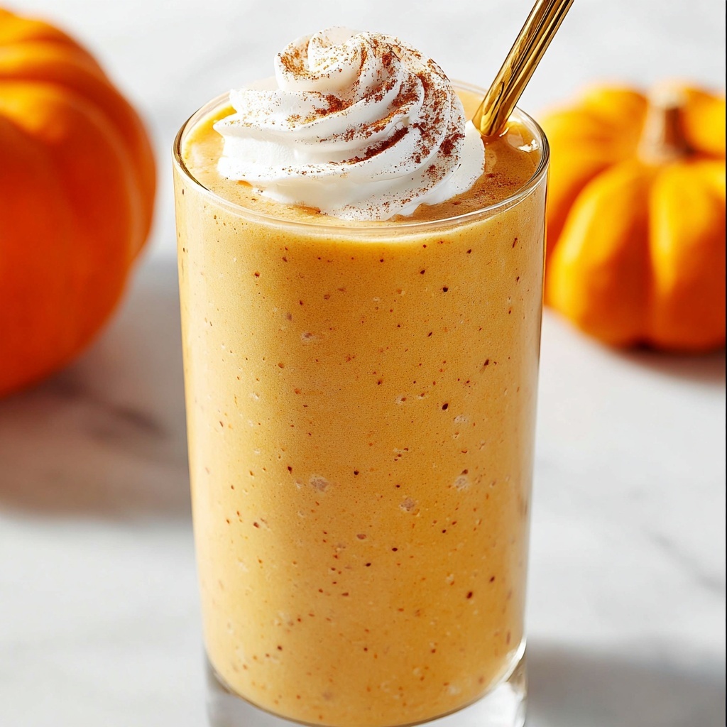 Creamy Pumpkin Smoothie with White Chocolate Hazelnut Spread Recipe - Recipe Image