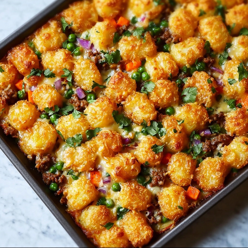 Samosa Tater Tot Casserole Recipe - Recipe Image