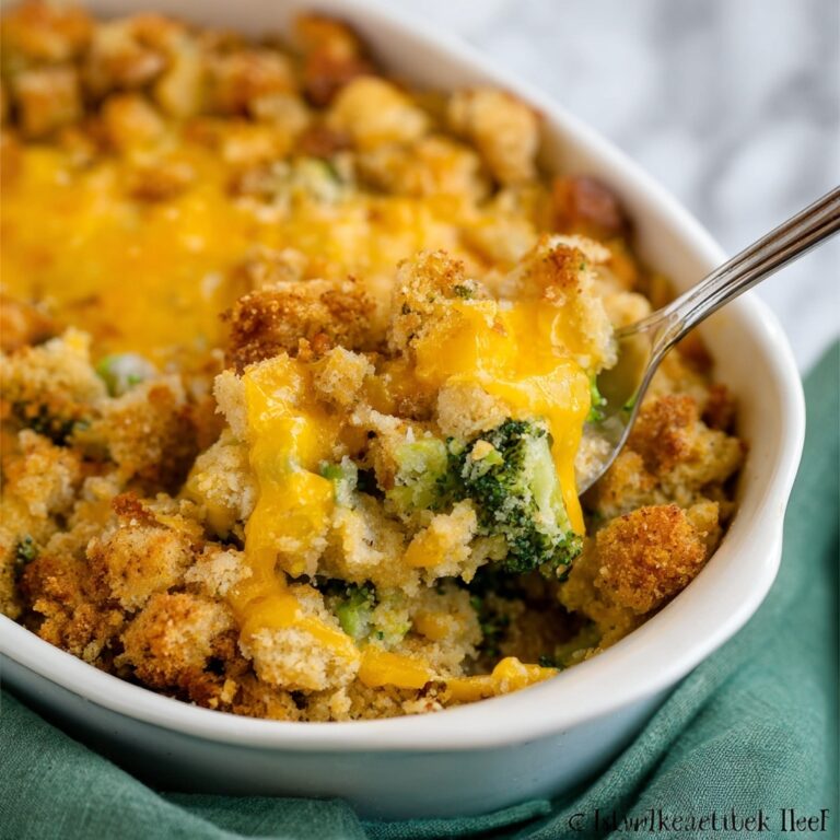 Cheesy Stuffing Casserole Recipe