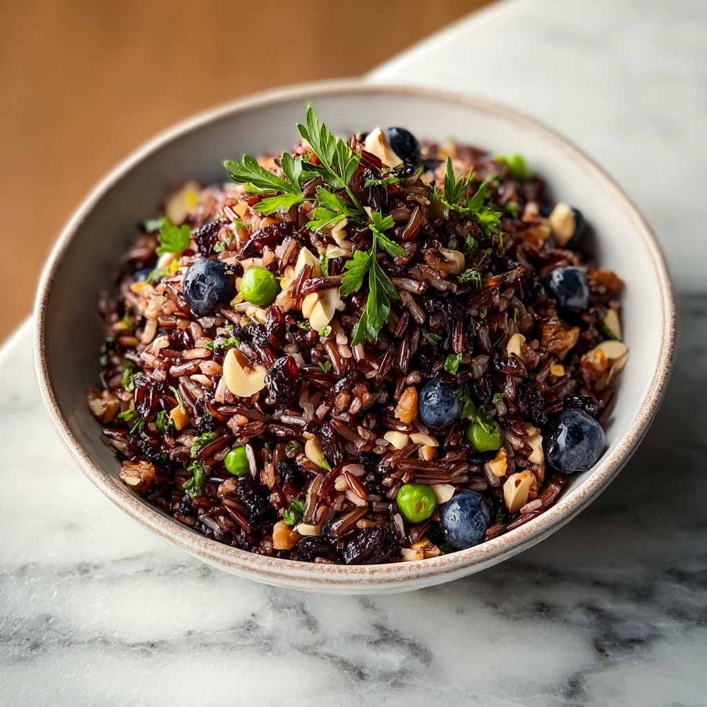 Wild Rice with Dried Blueberries and Pecans Recipe - Recipe Image