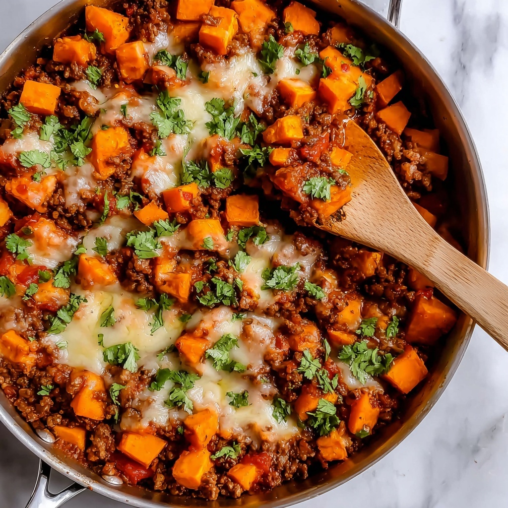 Southwest Ground Beef and Sweet Potato Skillet Recipe - Recipe Image