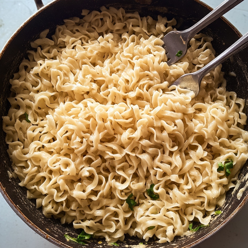 Easy One Pan Buttered Noodles Recipe - Recipe Image