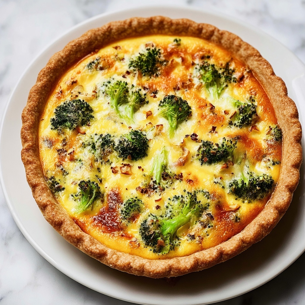Broccoli Cheddar Quiche Recipe - Recipe Image