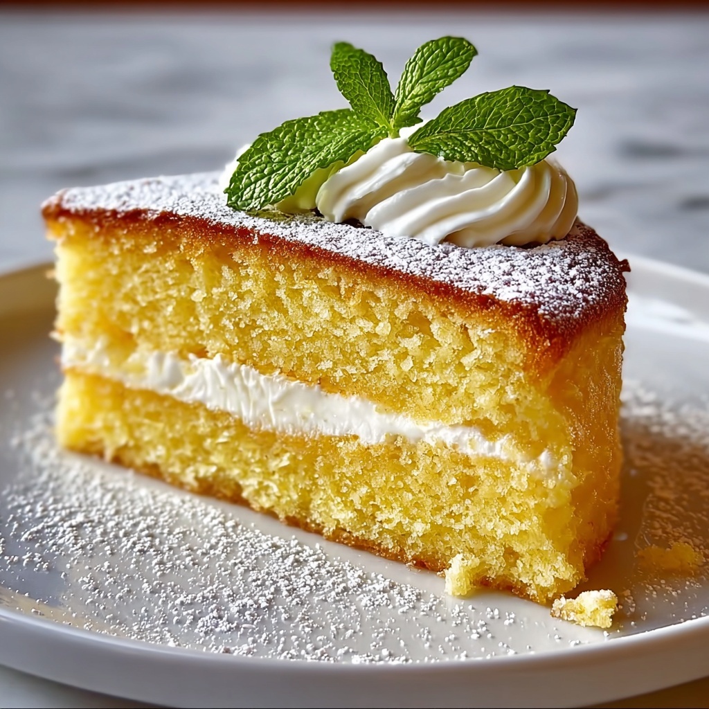 Lemon Custard Cloud Cake Recipe - Recipe Image