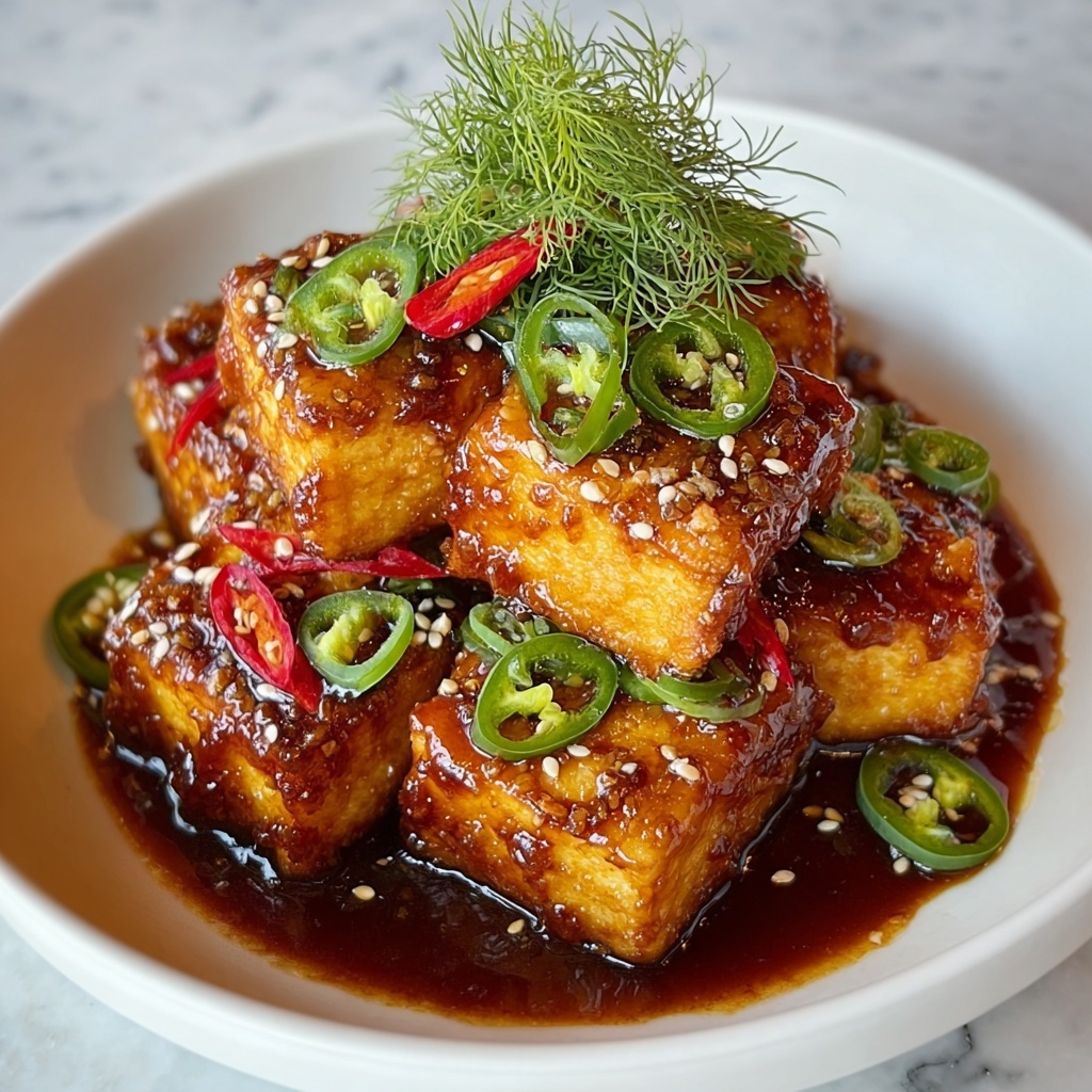 Korean Braised Tofu Recipe - Recipe Image