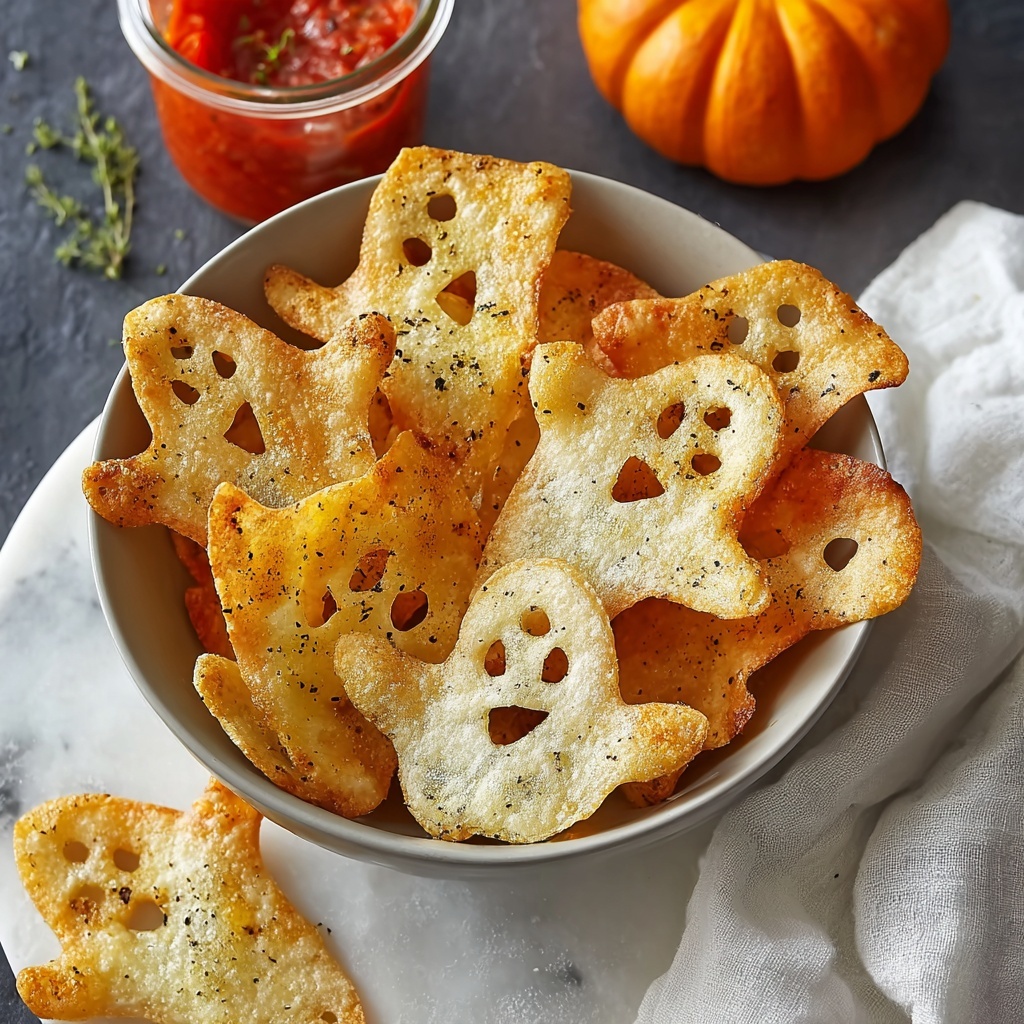 Spooky Baked Halloween Chips Recipe - Recipe Image