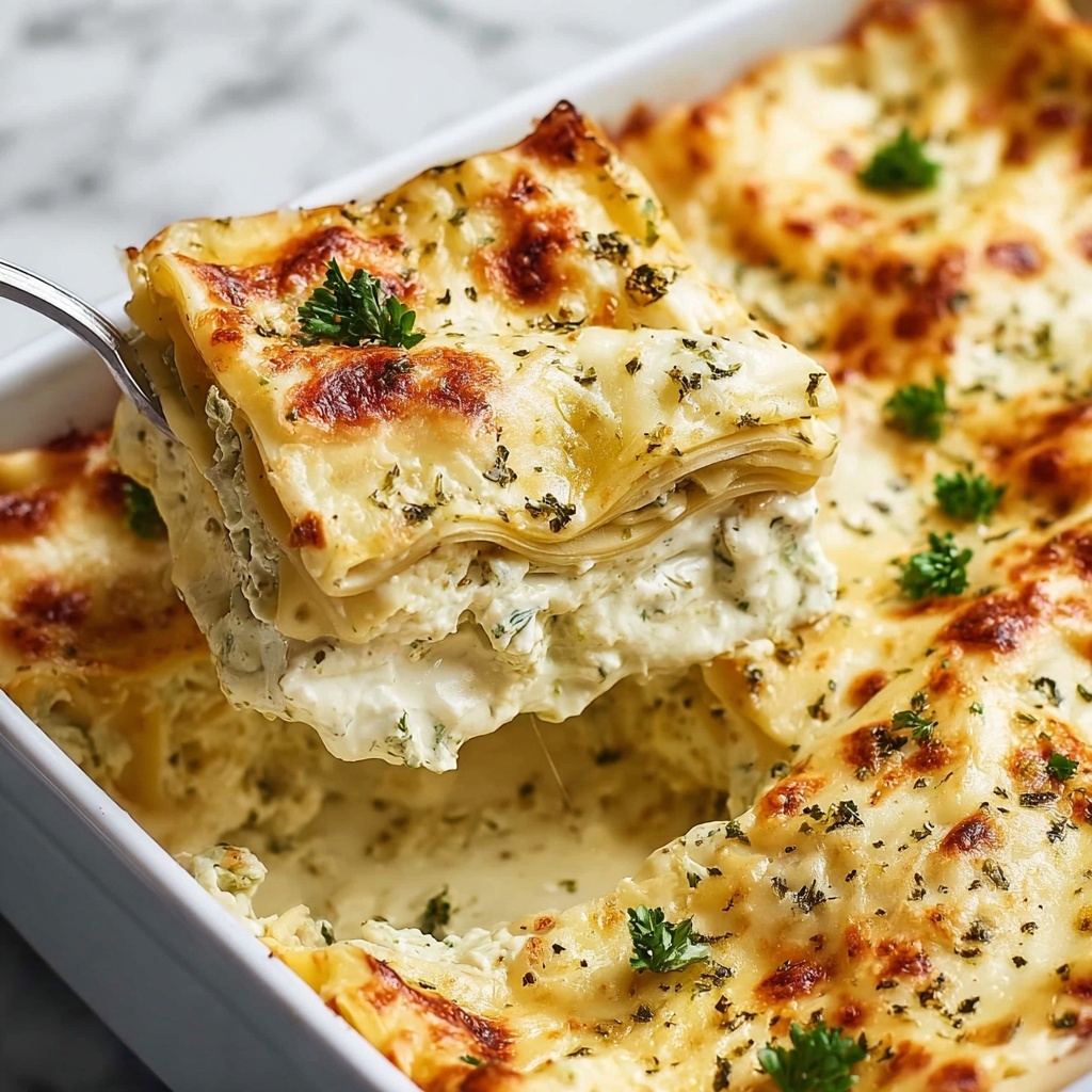 White Chicken Lasagna Recipe - Recipe Image