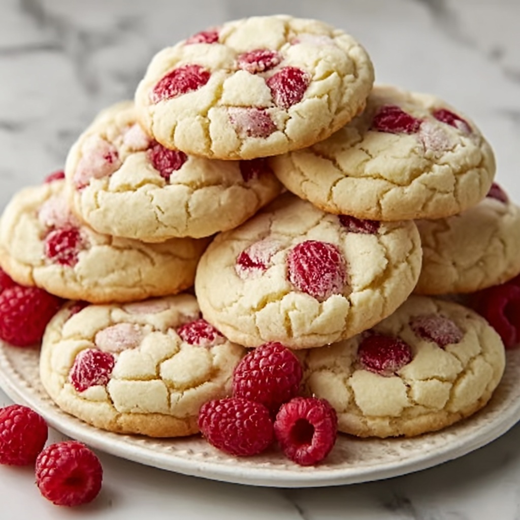 Raspberry Cheesecake Cookies Recipe - Recipe Image