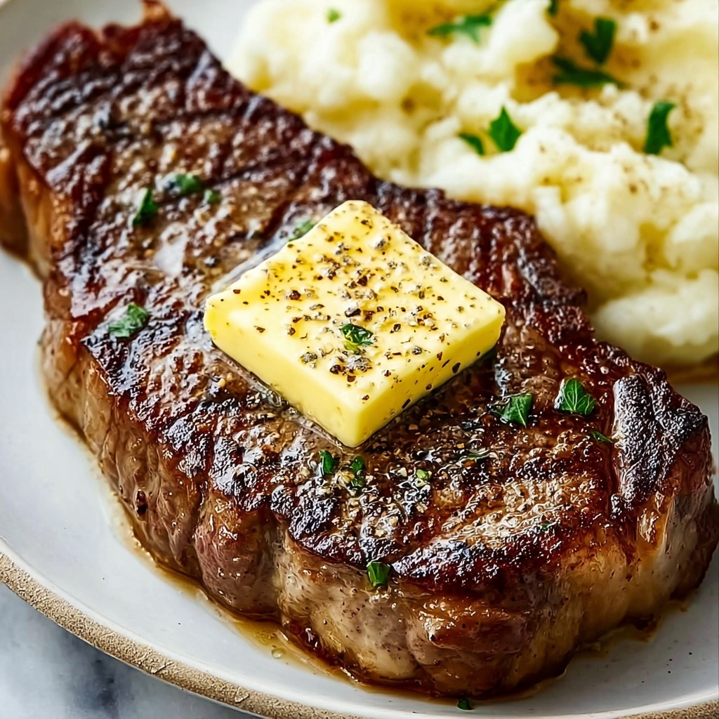 Marinated Air Fryer Ribeye Steak Recipe - Recipe Image