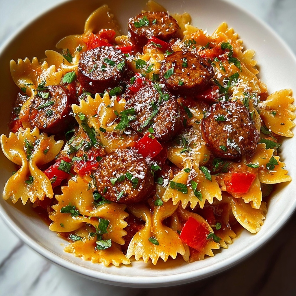 Italian Sausage Bow Tie Pasta: A Delicious & Easy Recipe - Recipe Image