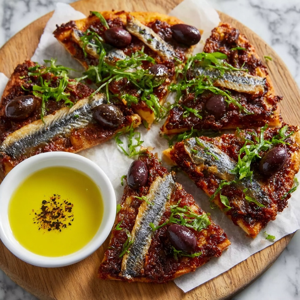 Sardine & Olive Tapenade Keto Flatbread Recipe - Recipe Image
