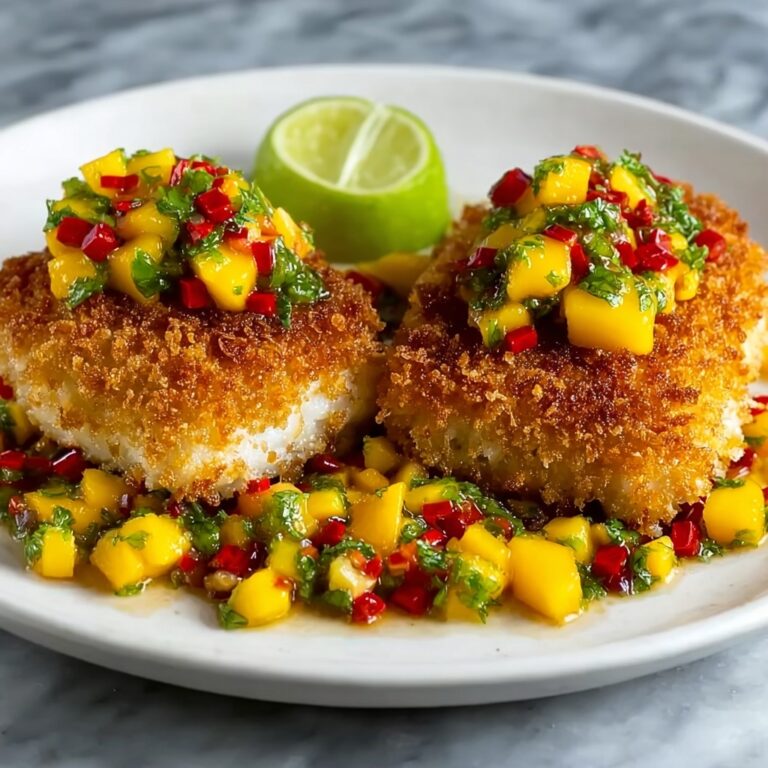 Coconut Crusted Fish with Mango Salsa Recipe
