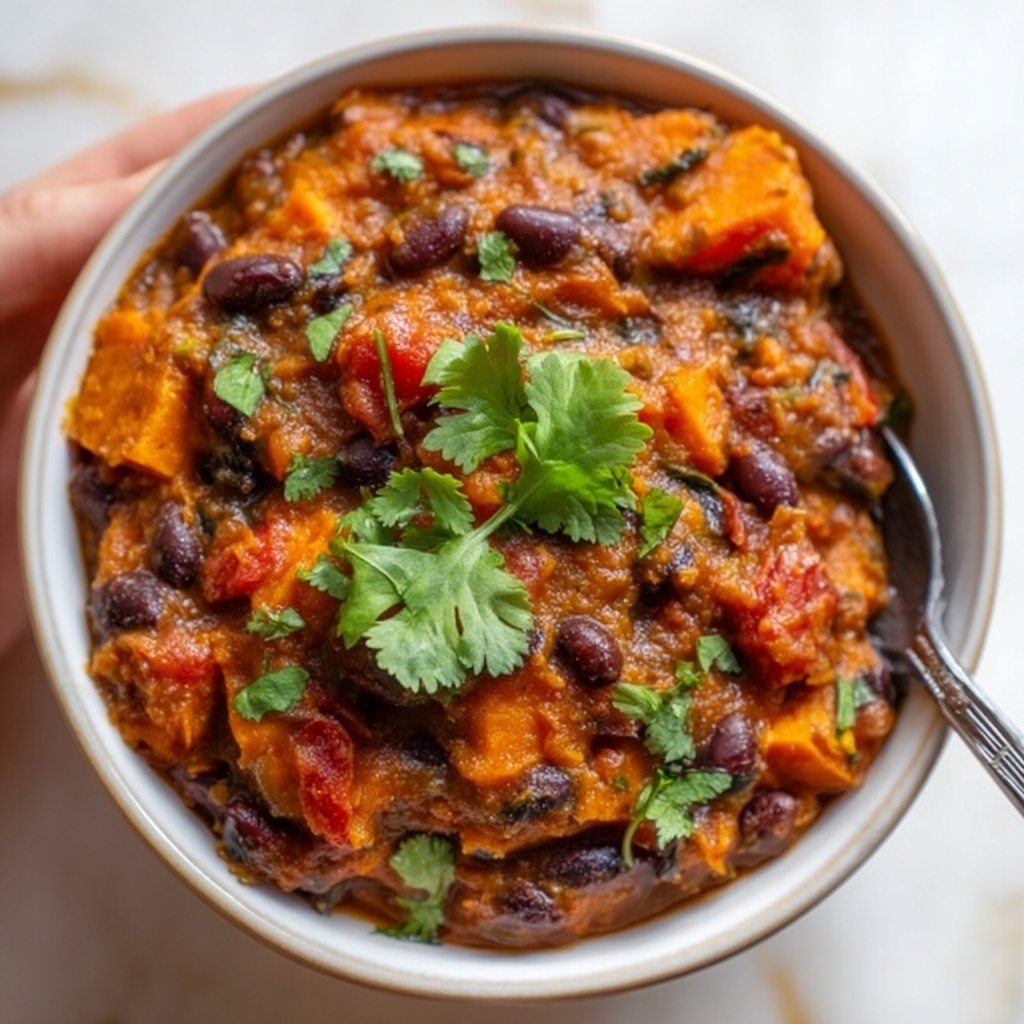 Sweet Potato & Black Bean Chili Recipe - Recipe Image