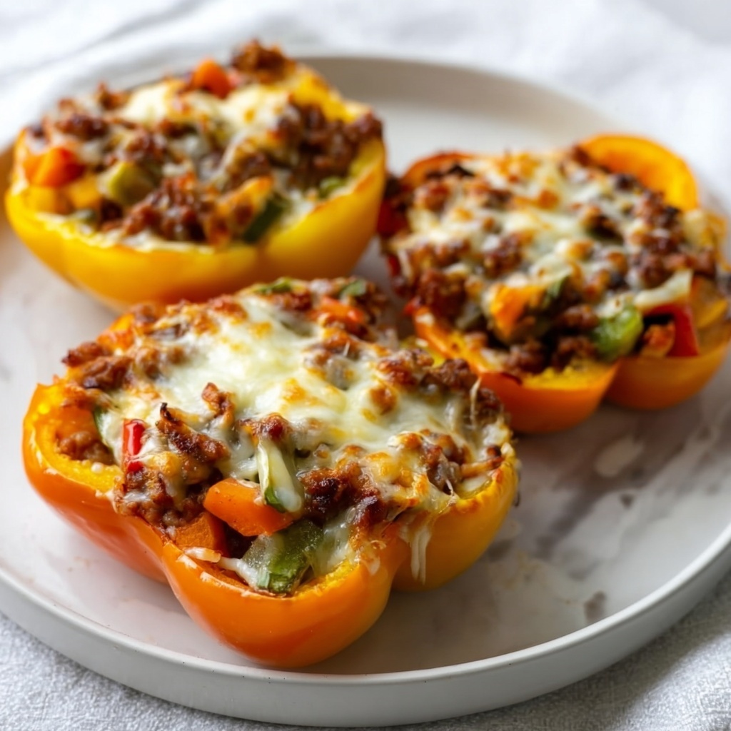 Beef & Veggie Stuffed Bell Peppers Recipe - Recipe Image