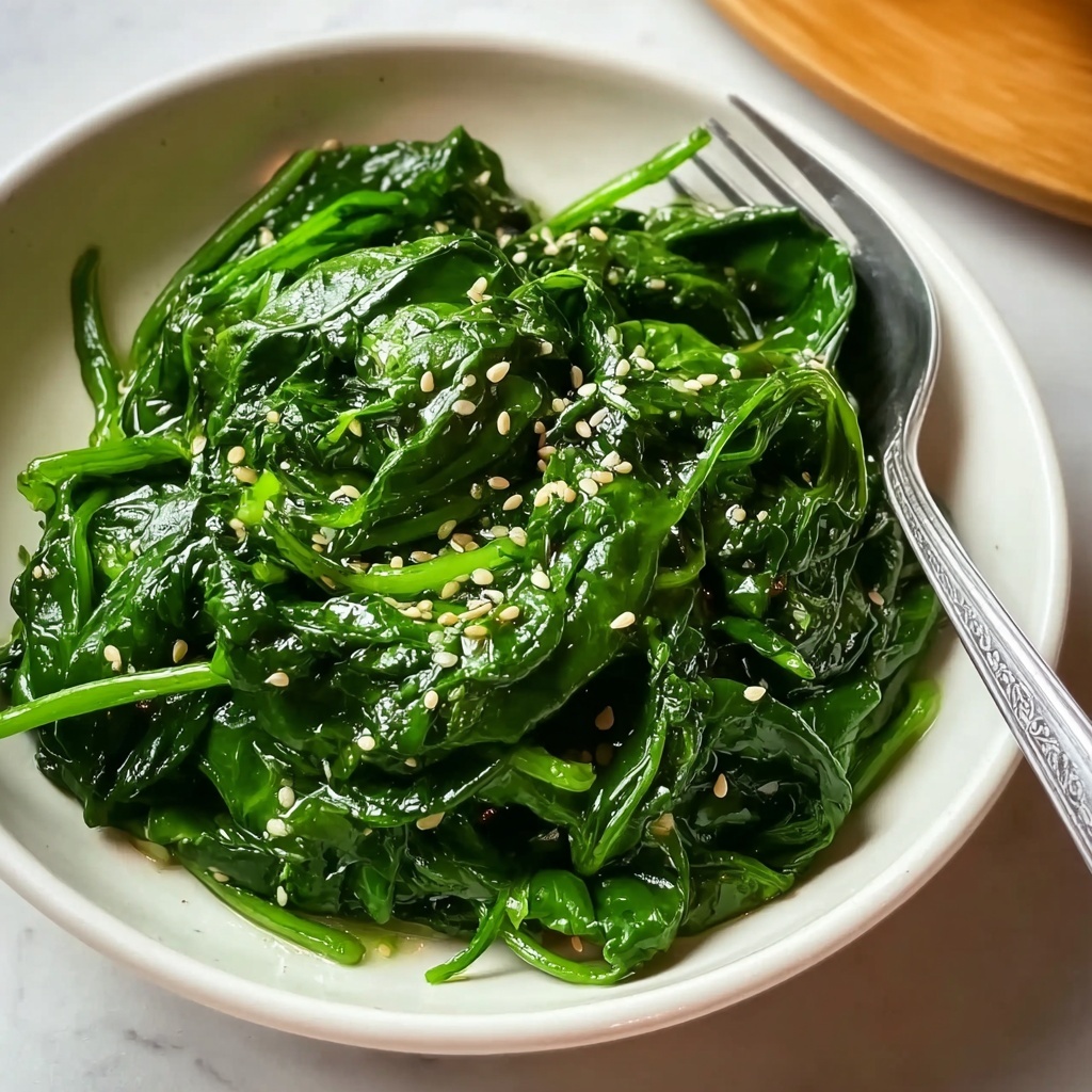 Korean Spinach Salad (Sigeumchi Namul) Recipe - Recipe Image