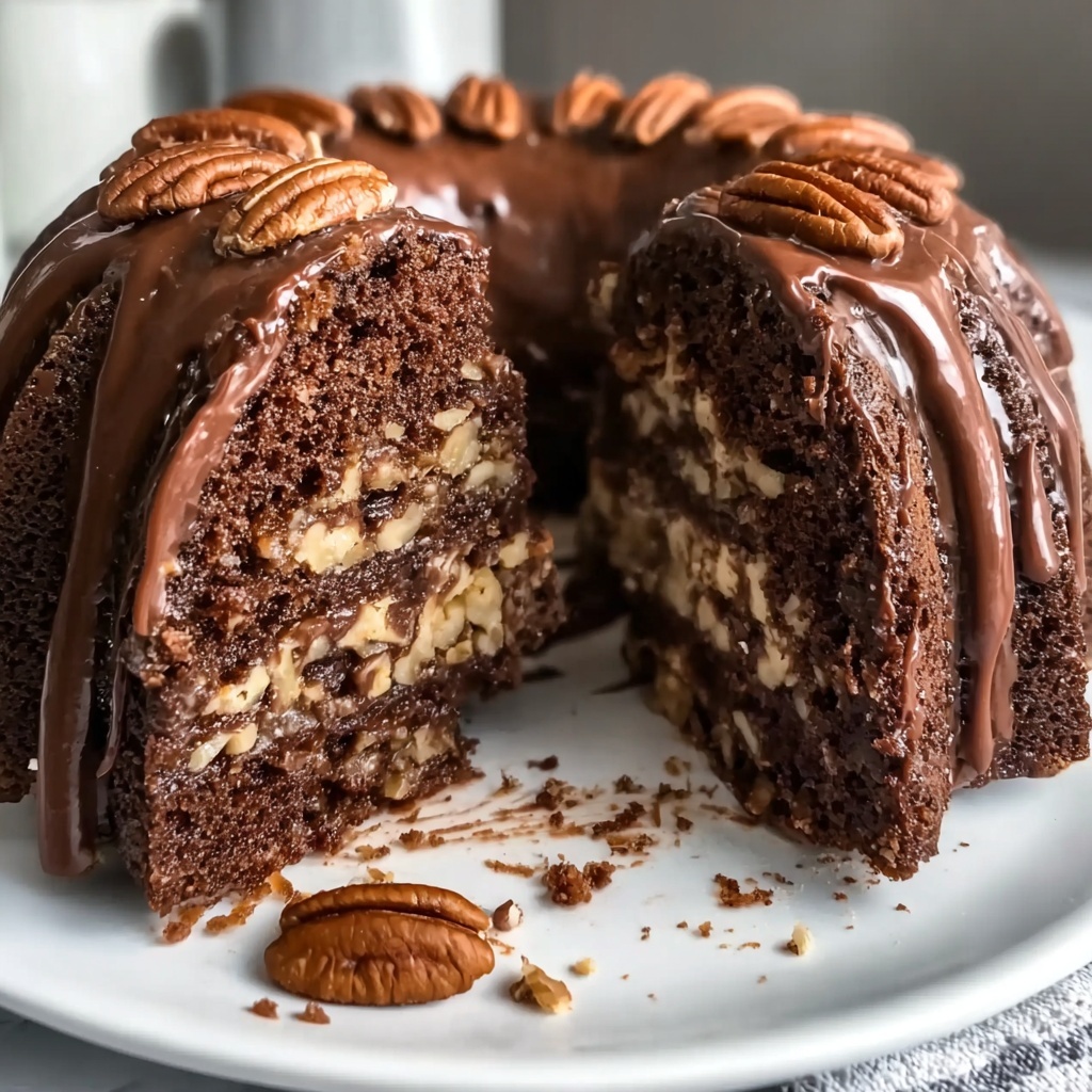German Chocolate Pecan Pound Cake Recipe - Recipe Image