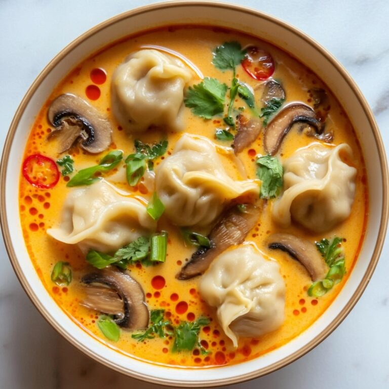 Thai Coconut Curry Dumpling Soup Recipe