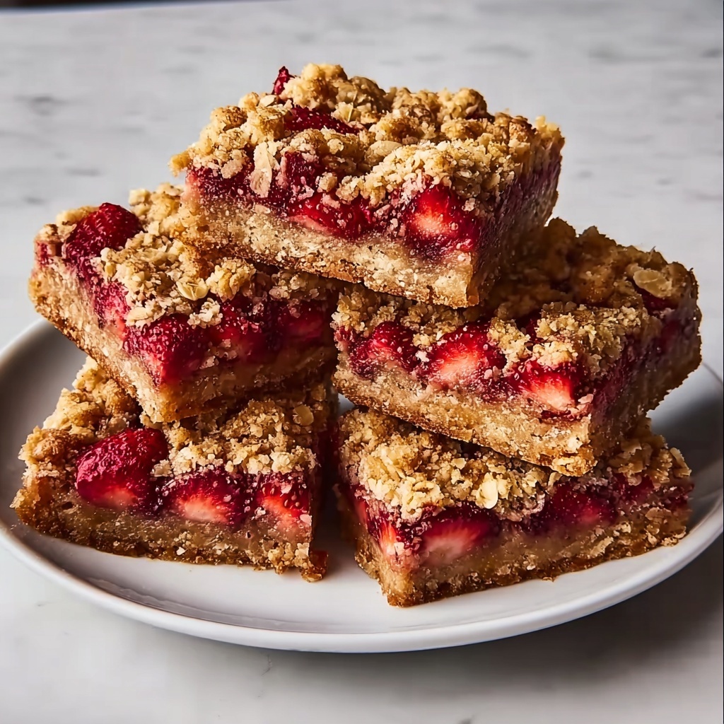 Strawberry Oat Bars: 5 Easy Steps to Guilt-Free Delight Recipe - Recipe Image